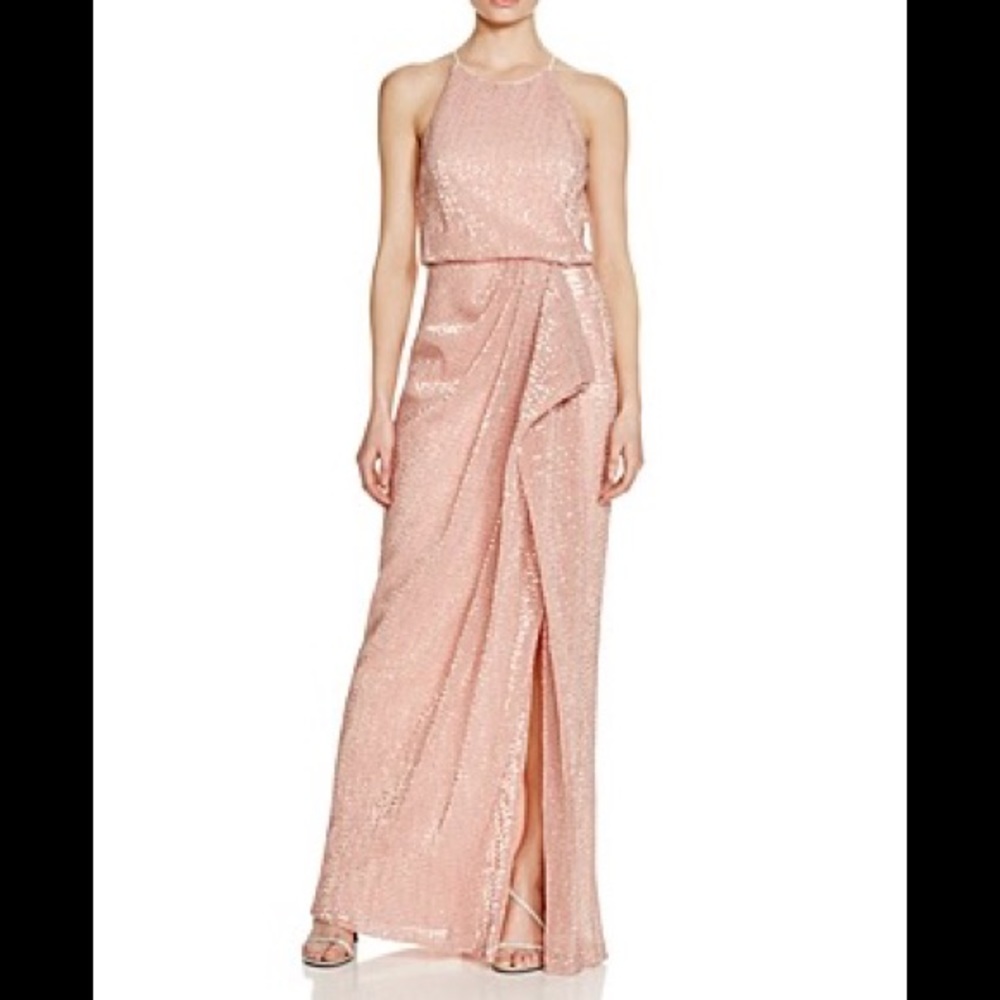 Badgley Mischka Evening Gown in Mint - prom or wedding